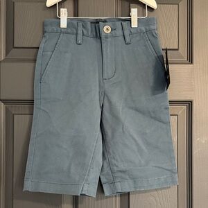 RVCA Boys Flat Front Blue Shorts
